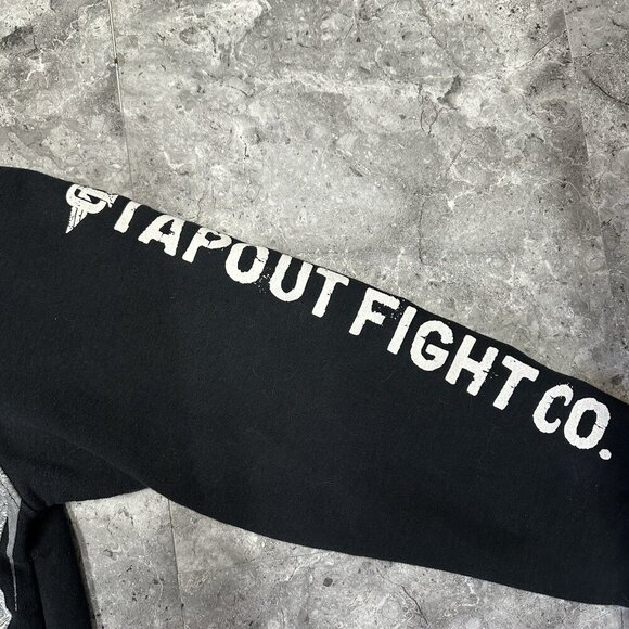 Tapout Fight Co Demon Y2K MMA Hoodie Mens Size S Black White READ - Picture 3 of 9